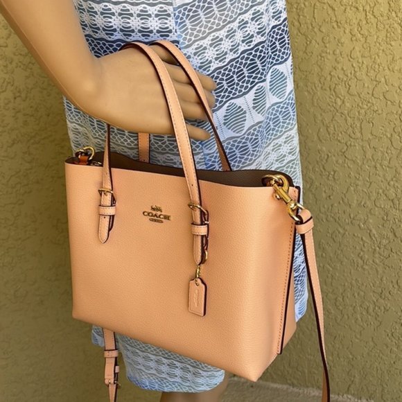 Coach c4084 Mollie Tote 25 Faded Blush - Picture 13 of 16